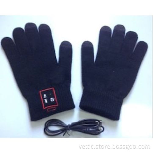 Bluetooth gloves with usb chargeable cable